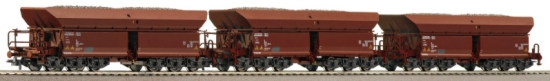 3 Piece Set: Ore cars<br /><a href='images/pictures/Roco/66172.jpg' target='_blank'>Full size image</a>